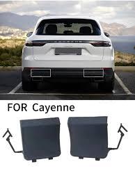 Front Bumper Tow Towing Cap Cover Hook Left 9Y0807499 Right 9Y0807500 Compatible with PORSCHE CAYENNE (2019-2023) Tag No.136