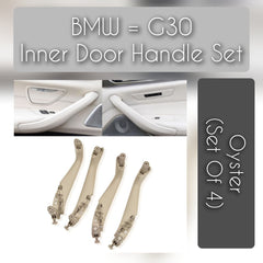 The interior door handle set for your BMW 5 Series G30 has a sleek and stylish design and is crafted with a comfortable touch for an optimal interior experience.