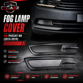 Fog Lamp Cover Left 3G0853665A & Right 3G0853666A Compatible With VW PASSAT B8 (2015-2019) No.132