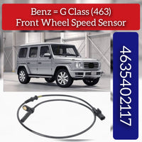 Front Left/Right ABS Wheel Speed Sensor 4635402117 A4635402117 463540211764 A463540211764 Compatible With MERCEDES-BENZ G-CLASS W463