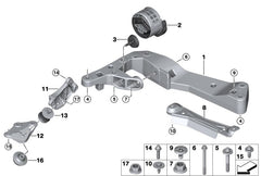 Transmission Mounting 22326878313 Compatible With BMW X3 G01 & X4 G02 & X5 G05