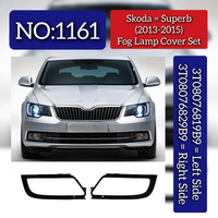 Fog Lamp Cover Set Left 3T08076819B9 & Right 3T08076829B9 Compatible With Skoda Superb (2013-2015) Tag No.1161