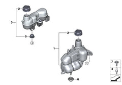 Coolant Bottle 17137617362 17138687503 8687503 Compatible With BMW X1 F48 Tag-B-18