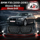 Glossy Black Show Grill Compatible With BMW 5 SERIES (F10) (2010-2016) Tag No.11