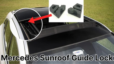 Sunroof Glass Guide Lock Set Of 4 Compatible With Mercedes Benz