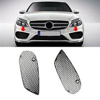 Outer Grille Fog Lamp Cover Compatible With MERCEDES-BENZ C-CLASS W205 2015-2018 Fog Lamp Cover Left 2058852523 & Right 2058852623 A2058852523 Tag-FC-272
