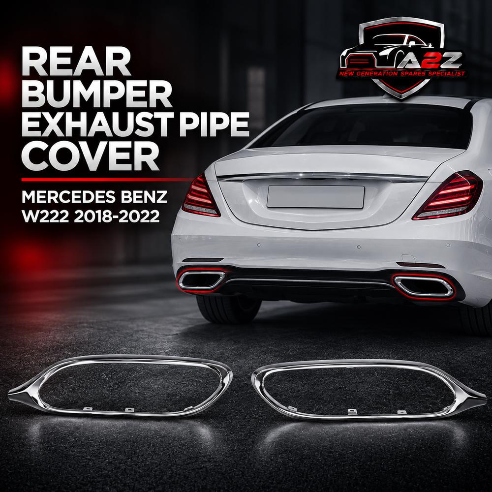 Rear Bumper Exhaust Pipe Cover Left 2228852900 & Right 2228853000 Compatible With MERCEDES BENZ S-CLASS W222 2018-2022 Tag No.136