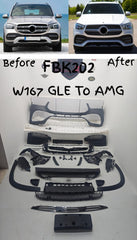 Front Bumper Kit 1678855203ZCDZW Compatible With MERCEDES W167 GLE To AMG {2020-2024} FBK.202