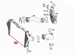 Intercooler Assy Radiator 0995002800 & 0995002600 Compatible With MERCEDES-BENZ & GL-CLASS (X166) & GLE (W166) & GLS (X166)