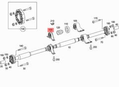 Prop Shaft Bearing 2214103881 Compatible With Mercedes Benz E-CLASS W221