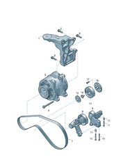 Multi RIB Belt 5PK1120 079903137AA Compatible With AUDI A8 D4 (4H2, 4H8, 4HC, 4HL) | A8 / S8 | A8L (CONTINENTAL)