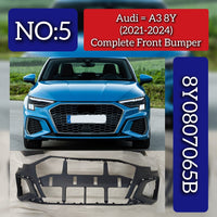 Complete Front Bumper 8Y0807065B Compatible With Audi A3 (2021-24) Tag No.5