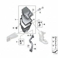 intake Muffler Bracket 13718620474 Compatible With BMW G38