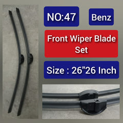 Front Wiper Blade Set (26'26 Inch) Compatible with MERCEDES BENZ Tag-WBF-47