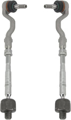 Front Steering Tie Rod End Head Assembly (Rack End & Tie Rod End) Right & Left Set 32106793496 Compatible With  BMW X5 (E53) & X5 (E70) & X6 (E71, E72)