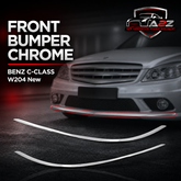 Front Bumper Chrome Left 2048853721 & Right 2048853821 Compatible With MERCEDES-BENZ C-CLASS W204 New Tag No.114