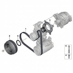 Crankshaft Pulley 11238679073 Compatible With BMW 3-Series (F30, F80) & X3 (G01, F97, G08) & X4 (G02, F98)