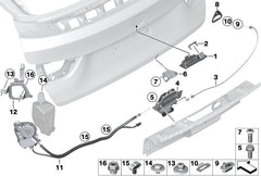 Dicky Latch 51247397630 Compatible With  BMW 3 Series F30 & 3 Series GT F34 2014-2019
