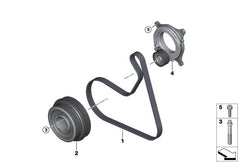 Crankshaft Pulley 11238579928 Compatible With BMW 3 (G20, G80, G28) Tag:23