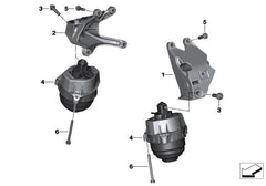 Engine Motor Mount Set Compatible With BMW 3 Series G20, G80, G28 & Z4 Roadster G29 Engine Motor Mount Left 22117581617 & Right 22117581618