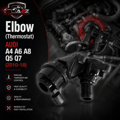 Elbow (Thermostat) 059121737R Compatible With AUDI A4 A6 A8 Q5 Q7 Tag-E-45/49