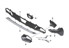Front Bumper Lower Grill 51119449406 Compatible With BMW 3 Series G20 Tag No.70
