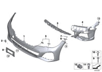 Front Bumper Bracket Left 51117499831 Right 51117499832 Compatible With BMW 3 Series G20 Tag No.1842