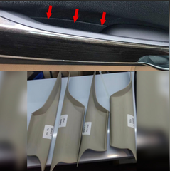 BMW 7 Series F01 inner door handle set – 4-piece assembly without leather for F01, F02, F03 models (2008–2015) with OEM fit and quality