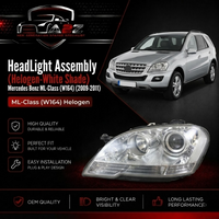 Complete Headlight Assembly (Helogen-White Shade) Left A1648202159 & Right A1648202259 Compatible With Mercedes Benz ML-Class (W164) (2009-2011) Tag No.105