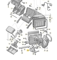 AC Heater Blower Motor 4H2820021B Compatible with AUDI A6 C7 (4G2, 4GC) | A6 / S6 & A7 Sportback (4GA, 4GF) | A7 / S7 Tag-BM-09