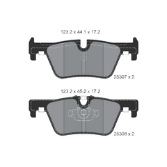 Rear Brake Pad Compatible 34216850569 2530701 P06071 With BMW 1 Series F20 3 Series F30 F34