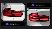 Upgrade Complete Tail Light Assy Set ( Upgrade Normal To LCI Model) Plug And Play No Need To Change Bumper Compatible With BMW F30 (2012-15) Tag No.3