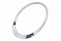 Headlight Chrome Bezel Ring Trim Left 51137351371 & Right 51137351372 Compatible With MINI F54 (Glossy Silver 2014-2019)