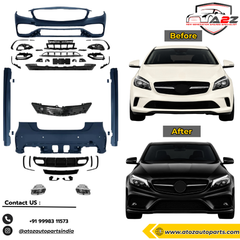 Complete Conversion Bumper Kit Compatible With Mercedes Benz A Class W176 (2012-2016) Upgrade To Amg Amg45 (Shipping Cost Not Included In Price)