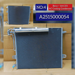AC Condenser A2515000054 Compatible with MERCEDES-BENZ GL-CLASS (X164) & M-CLASS (W164) & R-CLASS (W251, V251)