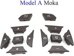 Moka-Square Steering Wheel Switch Control Buttons 2185400162-8495 & 2185400262-8495 Compatible with MERCEDES BENZ C-CLASS W204 & E-CLASS W212 & CLS C218