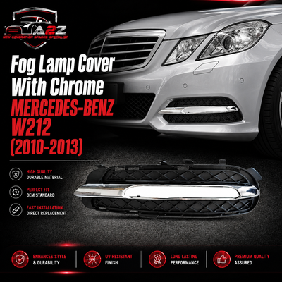 Fog Lamp Cover With Chrome Left 2128851523 & Right 2128851623 A2128851523 Compatible With MERCEDES-BENZ E-CLASS W212 2010-2013 Tag -291