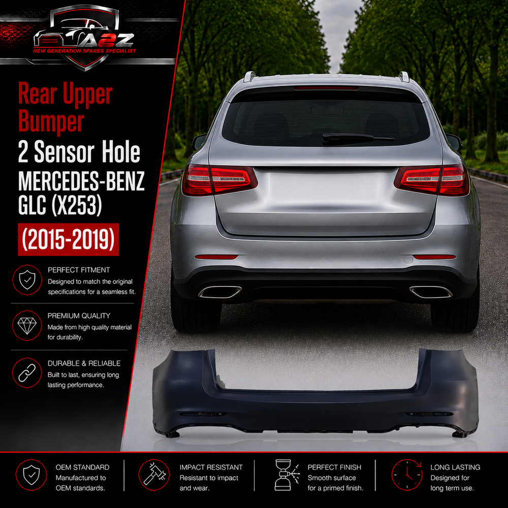 Rear Upper Bumper 2 Sensor Hole A2538800007 Compatible With MERCEDES-BENZ GLC (X253) Tag No.25B