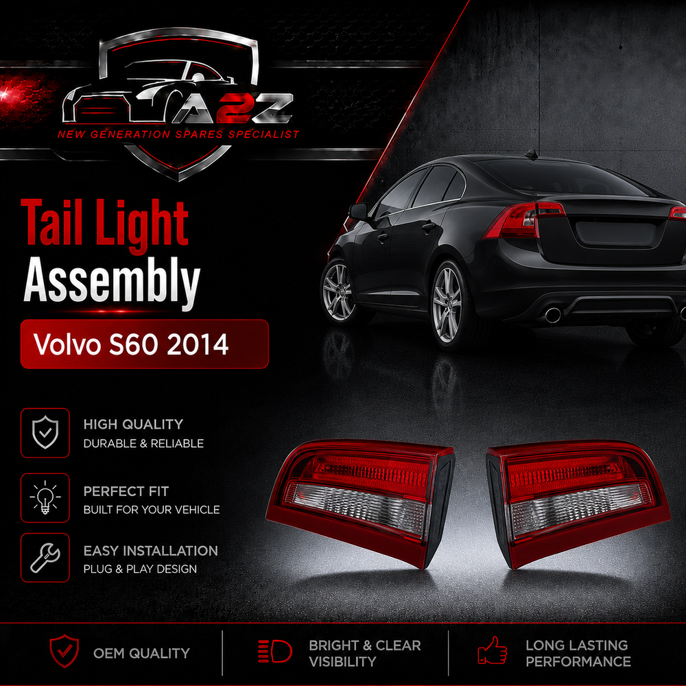 Tail Light Right Side 31364203/30796272 Compatible With Volvo S60 2014