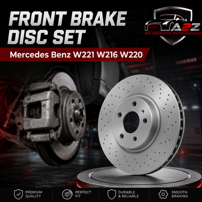 Front Brake Disc Set 2214210012 Compatible With Mercedes Benz W221 W216 W220
