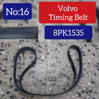 Timing Belt 8PK1535 20430611 21945278 22275091 Compatible With VOLVO FH & FM Tag-BEL-16