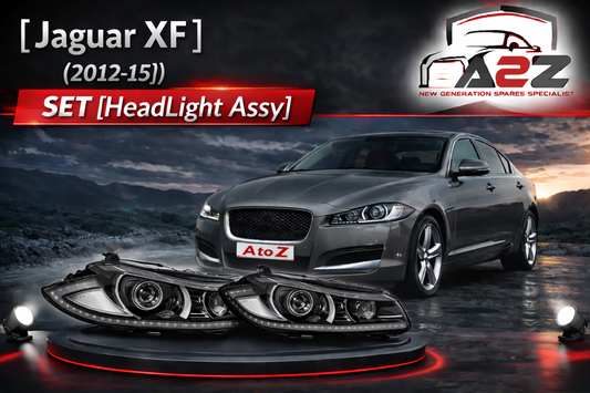 Complete Headlight Assy Left C2Z31447 & Right C2Z31444 C2Z14107 C2Z26717 C2Z31033 Compatible With Jaguar XF (2012-2015) Tag No.14