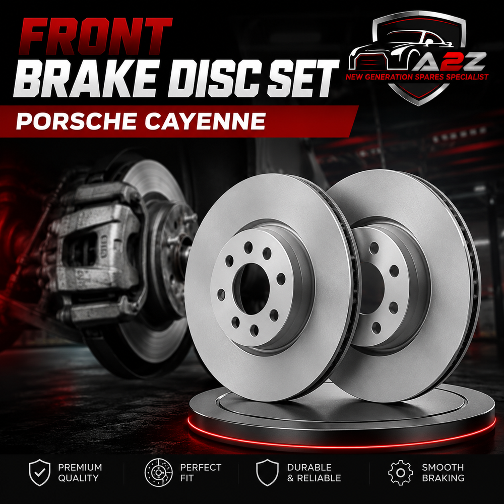 Front Brake Disc Set Left 9Y0615301 Right 9Y0615302 971615302 971615301 Compatible With Porsche Cayenne