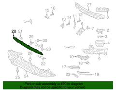 Front Bumper Lower Grill 31383240 Compatible With VOLVO S90 (2017-2020)
