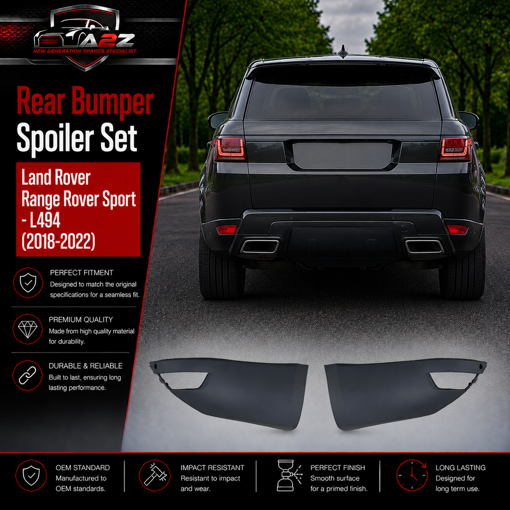 Rear Bumper Spoiler Right LR105622 & Left LR105621 Compatible With Land Rover Range Rover Sport - L494 (2018-2022) Tag No.6