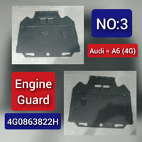 Engine Splash Guard Engine Under Cover 4G0863822D 4G0863822E 4G0863822H Compatible With AUDI A6 C7 (4G2, 4GC) | A6 / S6 & A6 C7 Avant (4G5, 4GD) | A6 / S6 Tag No.3