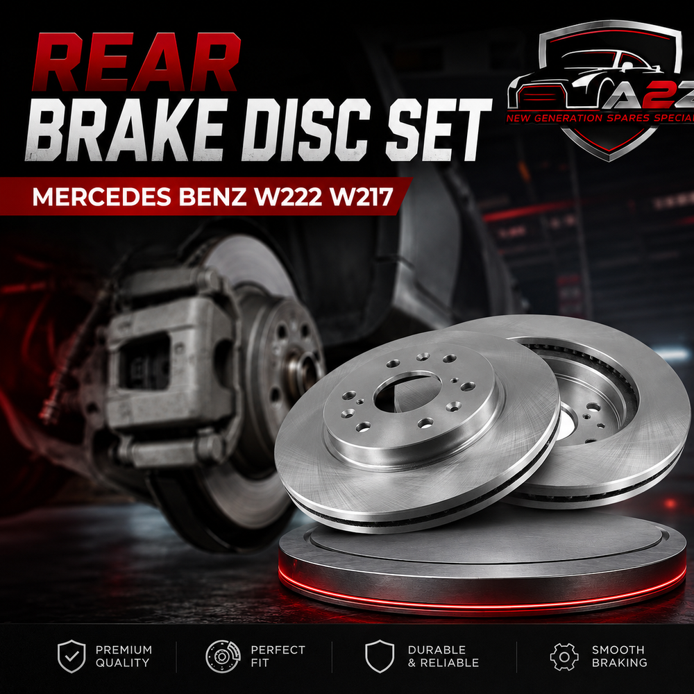 Rear Brake Disc Set 2224231300 Compatible With Mercedes Benz W222 W217