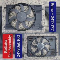 Radiaor Fan Assembly 2479060100 Compatible With MERCEDES-BENZ A-CLASS (W177), B-Class (W247)