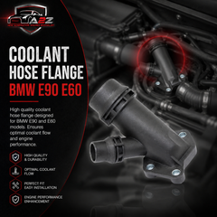 Coolant Hose Flange 11127806196 11122247744 Compatible With BMW 3 Series E90 & 5 Series E60, X5 E70 Tag-E-95