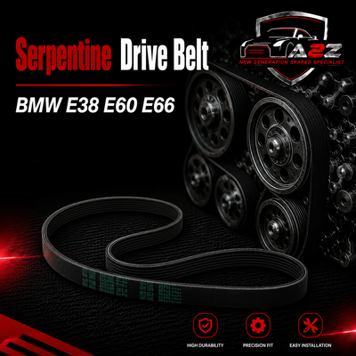Serpentine Drive Belt 11287539831 Compatible With BMW E38 E60 E66